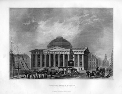 Custom House, Boston, Massachusetts, 1855 da J. Archer