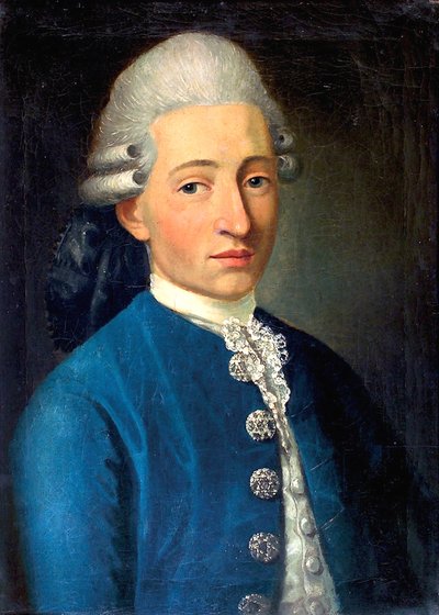 Ritratto di un Giovane Uomo Wolfgang Amadeus Mozart da J. B. Delahaye