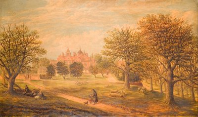 Aston Hall da ovest, 1800-1900 da J. Beardmore