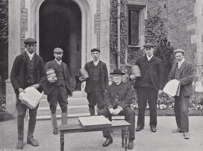 Festival della torta di lepre di Hallaton, il vicario e la deputazione da J. Benjamin Stone