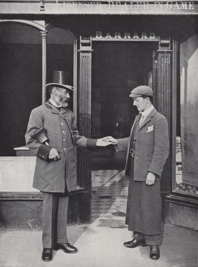 Hocktide a Hungerford, Banditore che Raccoglie Monete da J. Benjamin Stone