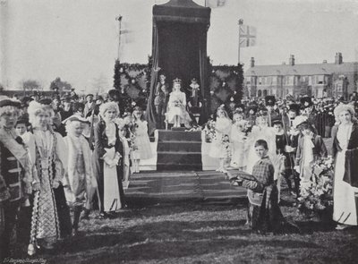 Festival del giorno di maggio di Knutsford, incoronazione della regina da J. Benjamin Stone