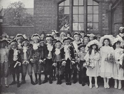 Festival del giorno di maggio di Knutsford, i bambini da J. Benjamin Stone