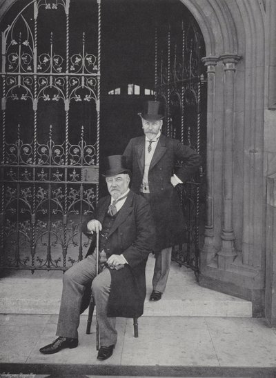 Sir Edward Reed, K.C.B., e Mr. E. T. Reed da J. Benjamin Stone