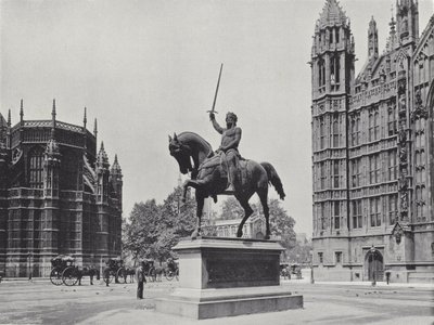 Statua di Riccardo I da J. Benjamin Stone