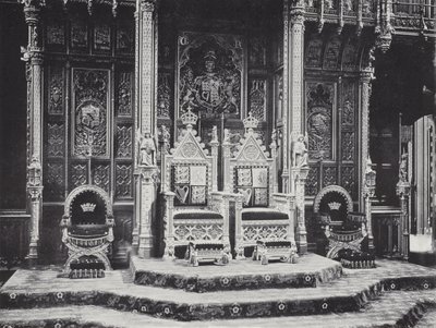 Il Trono nella Camera dei Lord da J. Benjamin Stone