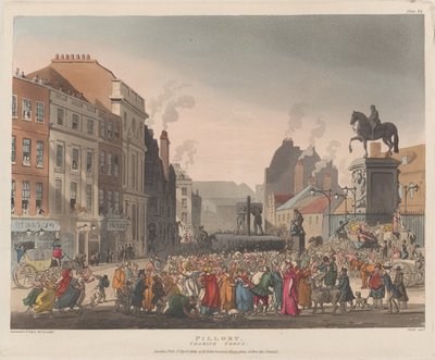 Pillory, Charing Cross, 1 aprile 1809 da J. Bluck