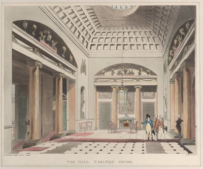 La sala Carlton House Microcosm of London, tavola 15, 1 aprile 1808 da J. Bluck