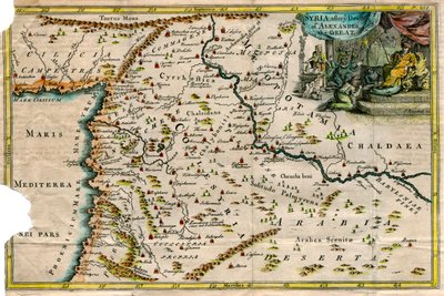 Mappa della Siria, dopo la morte di Alessandro Magno da J Blundell
