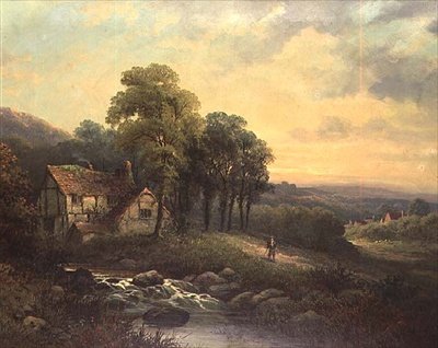 Cottage al tramonto da J. Boel
