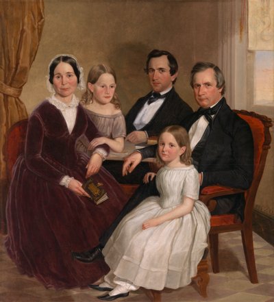 William Jervis Hough e famiglia, c. 1852-1853 da J. Brayton Wilcox