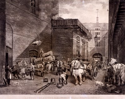 La Birreria Clessidra su Upper Thames Street, Londra, 1821 da J Bromley