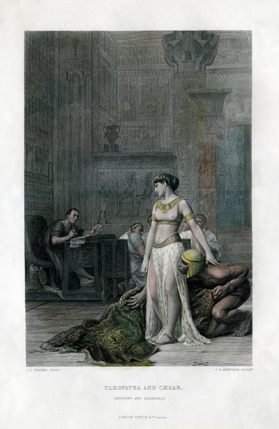 Cleopatra e Cesare Antonio e Cleopatra, XIX secolo da J. C. Armytage