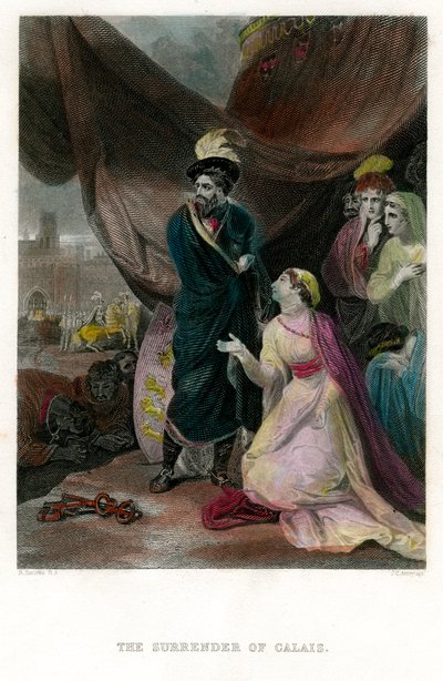 La resa di Calais, XIX secolo da J. C. Armytage