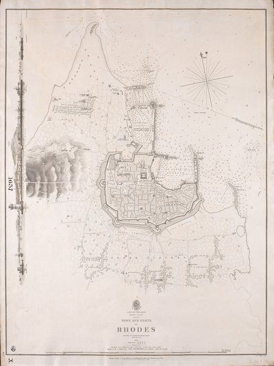 Arcipelago, Isola di Rodi, città e porti di Rodi rilevati dal Comandante Thomas Graves, HMS 