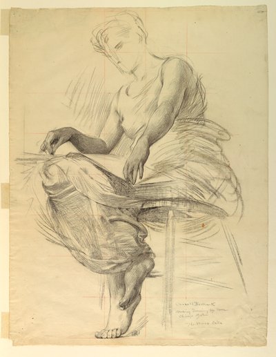Il codice Morse, studio per il Palazzo delle Manifatture e delle Arti Liberali, Esposizione Colombiana Mondiale, Chicago, IL da J. Carroll Beckwith