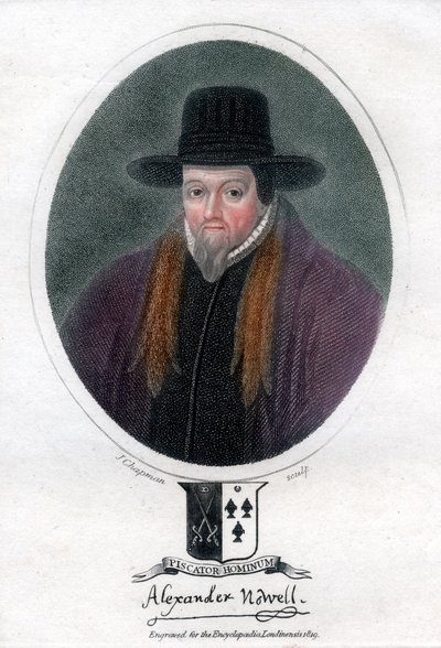 Alexander Nowell, clero e teologo inglese, 1819 da J. Chapman