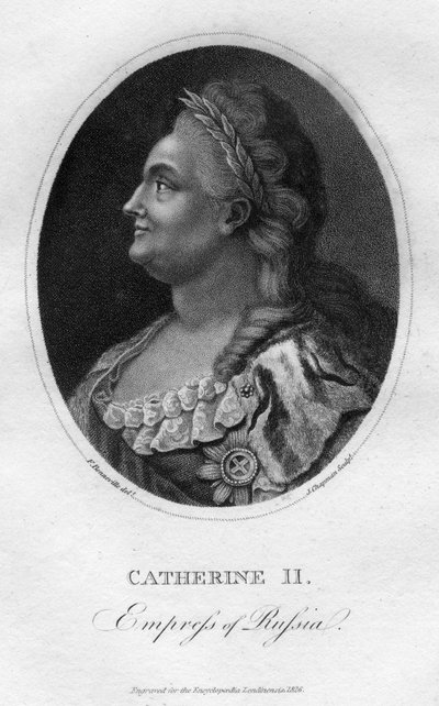 Caterina la Grande, Imperatrice di Russia, 1826 da J. Chapman