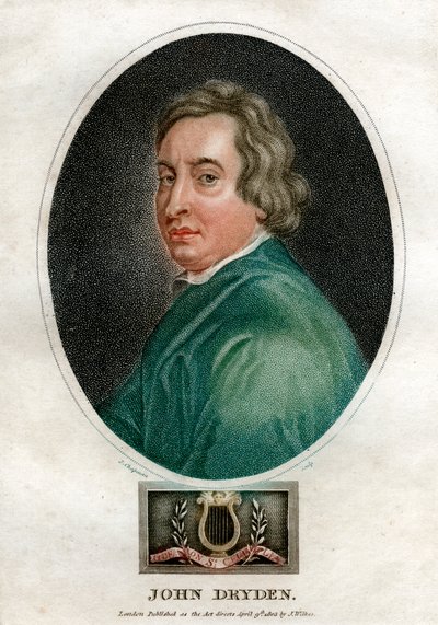 John Dryden, drammaturgo inglese del XVII secolo e poeta laureato, 1803 da J. Chapman