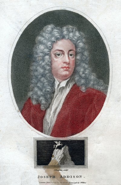 Joseph Addison, politico e scrittore inglese, 1796 da J. Chapman