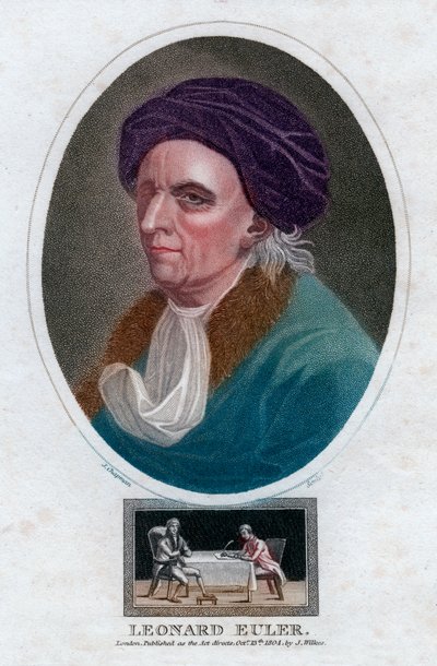 Leonhard Euler, matematico e fisico svizzero del XVIII secolo, 1804 da J. Chapman