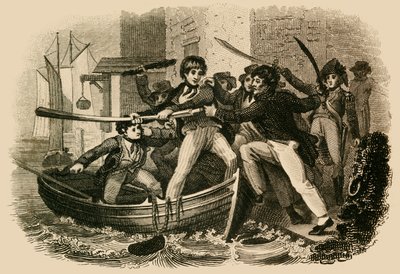 Mary Anne Talbot che resiste a una banda di reclutamento, 1822 da J. Chapman