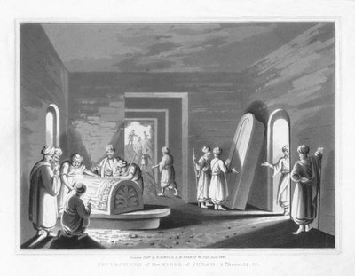 Sepolcri dei Re di Giuda. 2 Cronache, 32.33, 1830 da J. Clarke