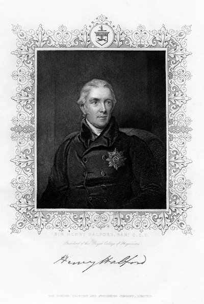 Sir Henry Halford, medico britannico, XIX secolo da J. Cochran