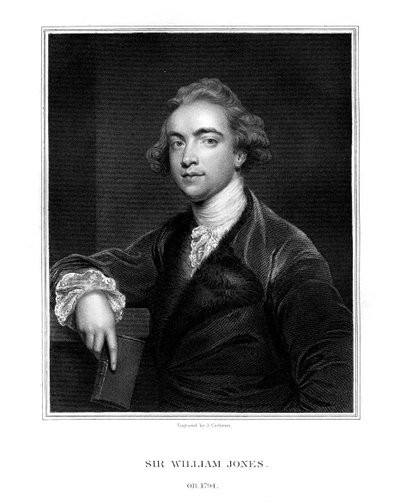 Sir William Jones, orientalista, filologo e giurista inglese, 1832 da J. Cochran