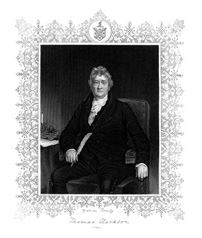Thomas Clarkson, politico inglese e attivista contro la schiavitù, XIX secolo da J. Cochran
