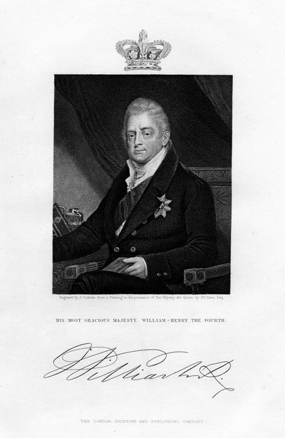 Guglielmo IV, Re del Regno Unito, XIX secolo da J. Cochran