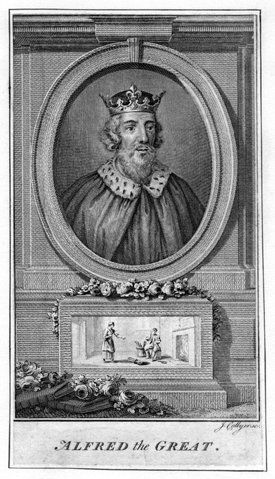 Alfredo il Grande, XVIII secolo da J. Collyer