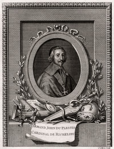 Armand Jean Du Plessis, Cardinale e Duca di Richelieu, 1775 da J. Collyer