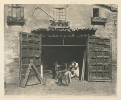 Una bottega di falegnameria - Toledo da J. Craig Annan
