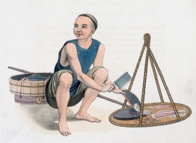 Un pescivendolo, 1800 da J Dadley
