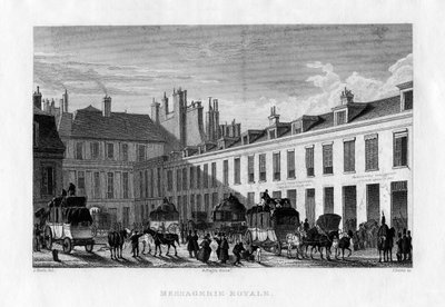 Servizio di corriere reale, Parigi, Francia, 1829 da J. Davis