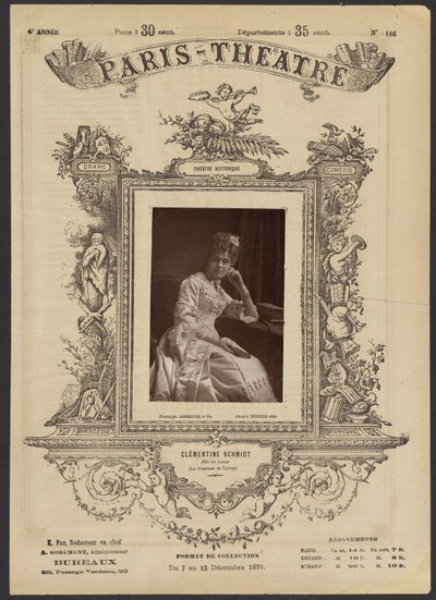 Teatro di Parigi: Clementine Schmidt da J. Émile Tourtin