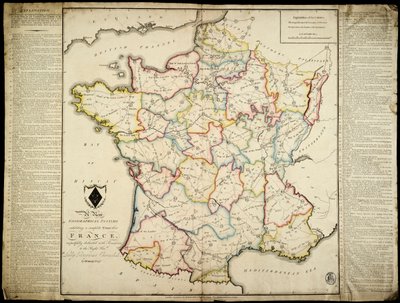 Un nuovo passatempo geografico che mostra un tour completo attraverso la Francia rispettosamente dedicato con permesso alla Onorevole Lady Georgiana Cavendish da J. Enouy