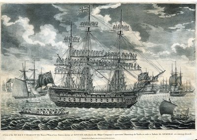 Vista della nave da guerra 