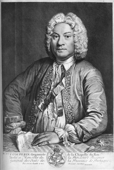 François Couperin, compositore barocco francese, organista e clavicembalista da J Flippart