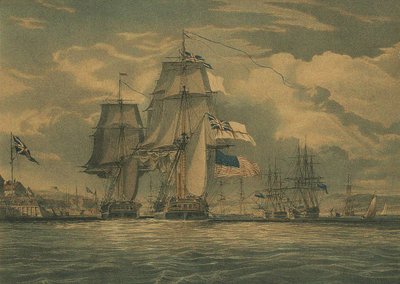 HMS Shannon cattura USS Chesapeake, 1 giugno 1813 da J. G. C. Schetly