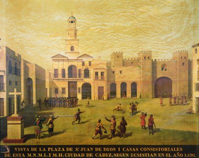Plaza de San Juan de Dios nel 1596 da J. Garcia