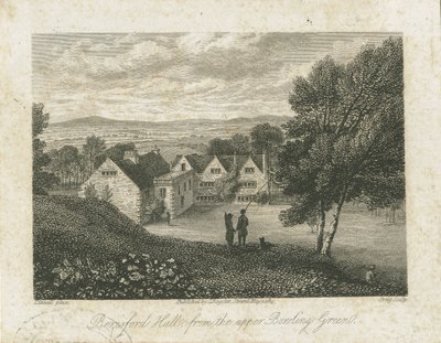 Dovedale - Beresford Hall: incisione in acciaio, nd [1815] da J. Greig