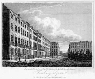 Finsbury Square, Londra, 1817 da J. Greig
