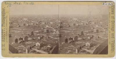 Stereografia della veduta verso nord-nordovest dalla Water Tower dopo l