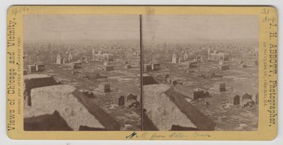 Vista stereografica a nord-ovest dalla torre dell