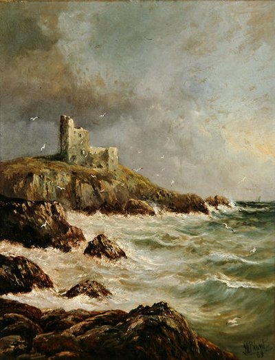 Castello in Rovina su Costa Rocciosa da J. H. Blunt