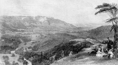 Veduta da Box Hill, verso Norbury, Surrey, XIX secolo da J. H. Kernot