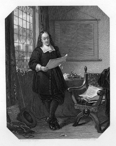 Johan de Witt, statista olandese, 1654, c1870 da J. H. Rennefeld