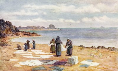 Giorno di asciugatura a La Houle da J. Hardwicke Lewis